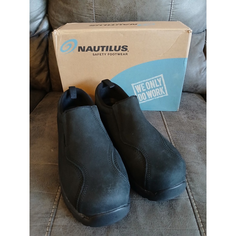 Nautilus N1656 Slip-on ESD Saftey Foot Wesr/ Comp Toe Size 12‎ Wide EE NEW #776